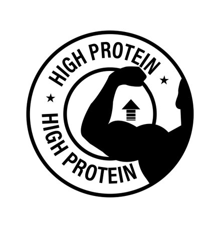 high protein vector icon, health care abstractのイラスト素材
