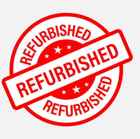 refurbished vector icon, red in colorのイラスト素材