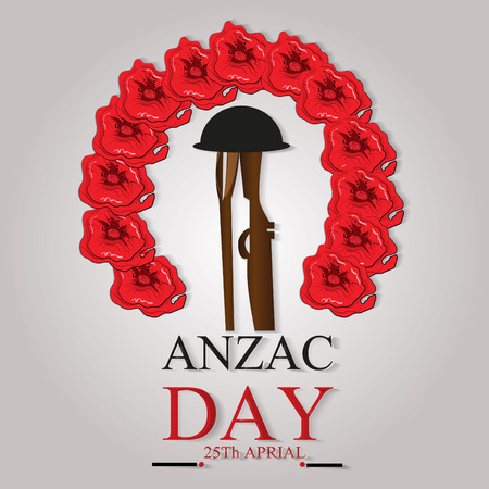 Anzac Day backgroundのイラスト素材