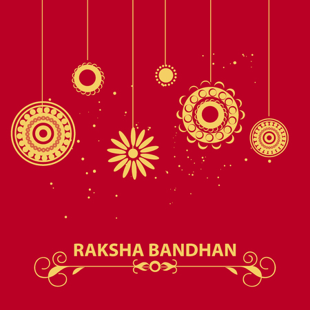 creative vector abstract for Happy Raksha Bandhan with nice and beautiful design illustration in a background.のイラスト素材