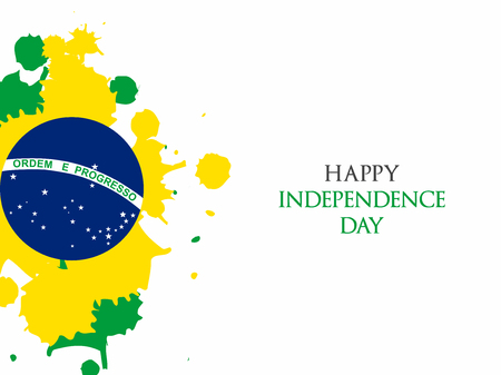 7 September - Brazil Independence Day Banner Vector Illustrationのイラスト素材