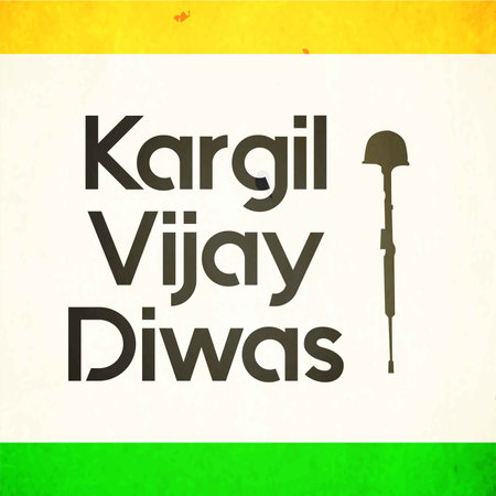 Creative beautiful abstract, banner or poster for Kargil Vijay Diwas with nice and creative design...