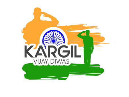 Creative beautiful abstract, banner or poster for Kargil Vijay Diwas with nice and creative design...