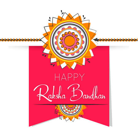 creative vector abstract for Happy Raksha Bandhan with nice and beautiful design illustration in a background.のイラスト素材