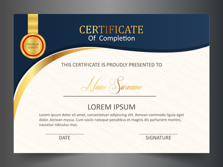 Modern Certificate Template Vector Designのイラスト素材