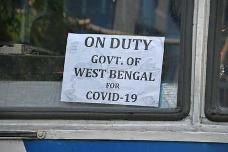 Burdwan Town, Purba Bardhaman District, West Bengal / India - 09.05.2020: Migrant workers are being...