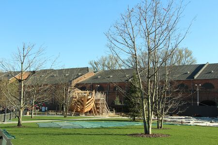 Natural beauty spot of a park at St. Petersburgの写真素材