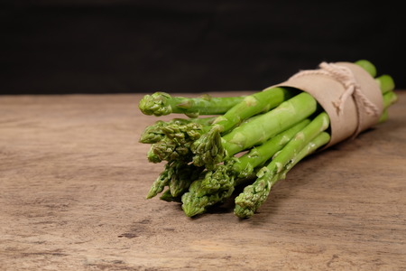 Fresh green asparagusの写真素材