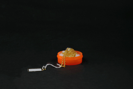 gold necklace,Chinese New Year background.の写真素材