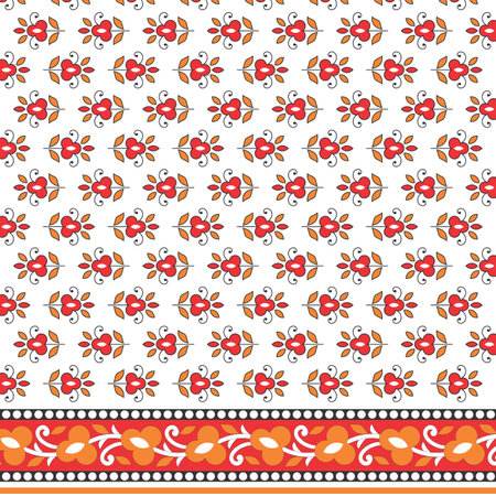floral buti pattern