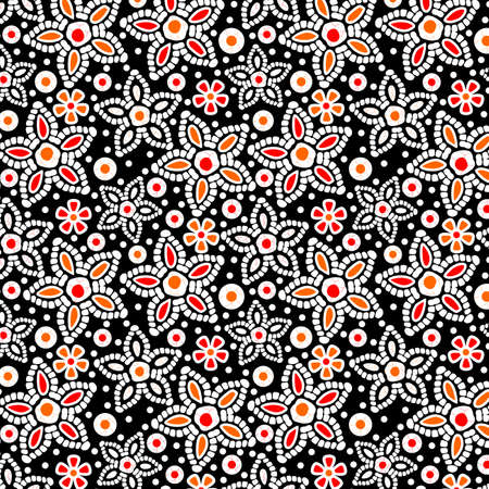 seamless floral patternのイラスト素材