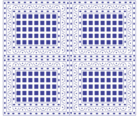 Azulejos portuguese azulejos vector pattern