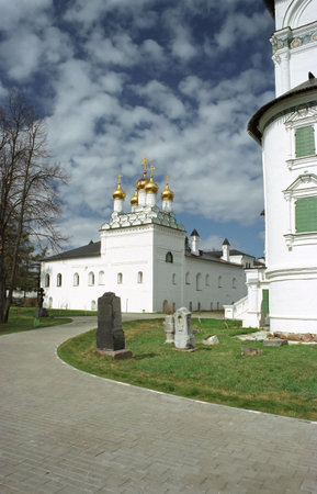 Joseph's monastery, Moscow suburbs. The main area, ritual gravestones