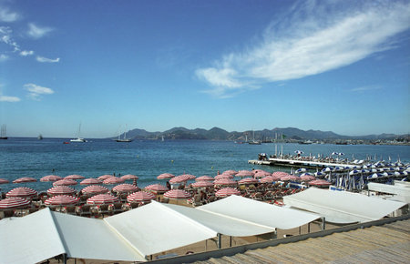 Beach in Nice. Franceの写真素材