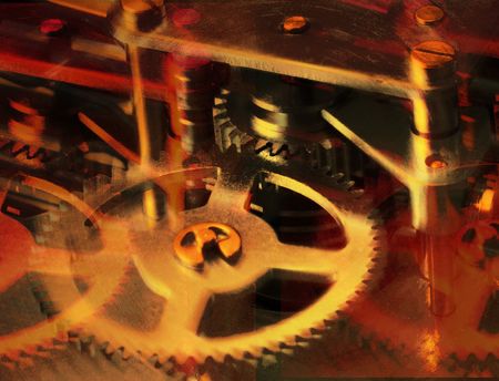 Clock Gearsの写真素材