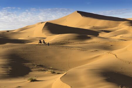 Caravan in the dunesのeditorial素材