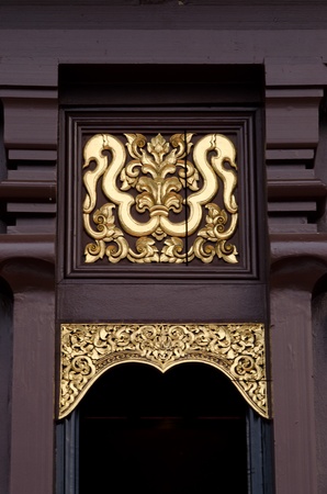 Northern Thai (Lanna) Architecture style or Royal pavilion show in Royal pavilion at royal flora 2011 at ChiangMai Thailand. even December 2011 - February. 2011-2012.(Rachaphruek garden).の写真素材