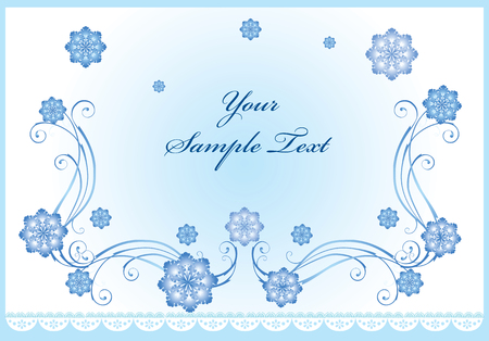 winter backgroundのイラスト素材