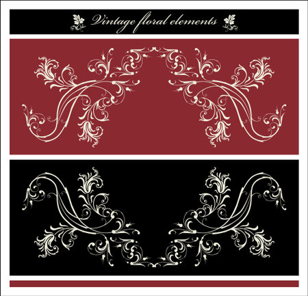 vintage bordersのイラスト素材