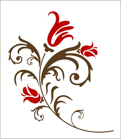 floral elementのイラスト素材