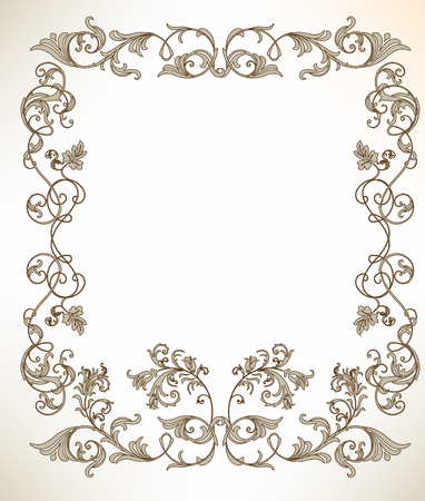 vintage frameのイラスト素材