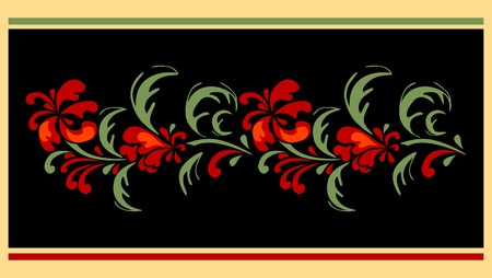 floral designe for carpetのイラスト素材