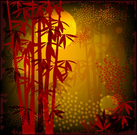 bamboo forestのイラスト素材