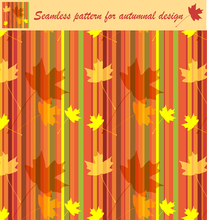 autumnal seamless textureのイラスト素材