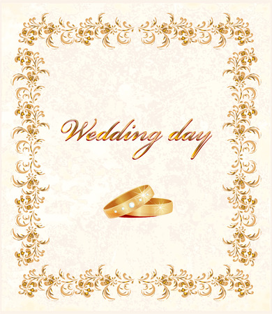 wedding cardのイラスト素材