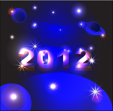 new year 2012 is comingのイラスト素材