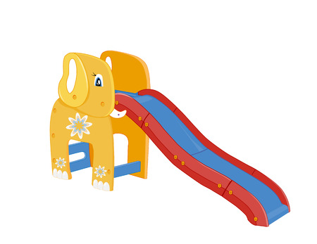 Playground for children.  Illustration of slideのイラスト素材