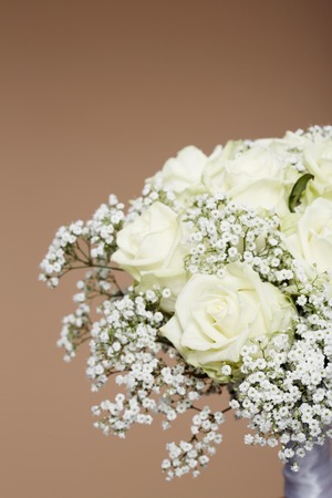 Wedding bouquet against studio backgroundの写真素材