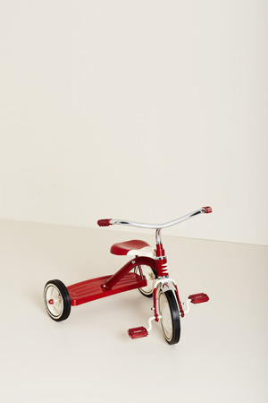 Retro-styled tricycle in studioの写真素材