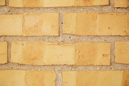 Close up of exterior brick wall