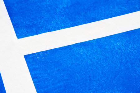 Close up of blue and white lines