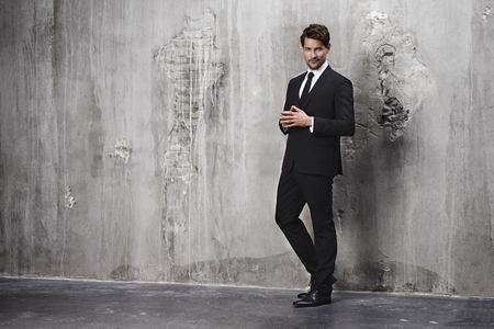 Business dude in suit, portraitの写真素材