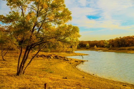 Lake Dallasの写真素材