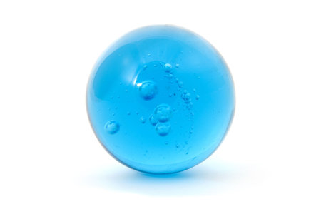 Big blue Marble isolated on white backgroundの写真素材