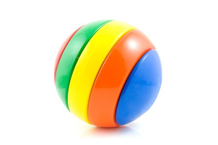 Colorful play ball isolated on white background Colorful play ball isolated on white background