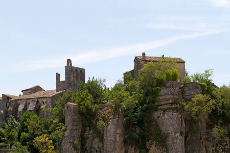 Balazuc, a little beautiful town in France, Ardecheの写真素材