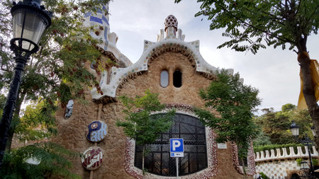 Part of Parc Guell, Spain. Made by mobile phone