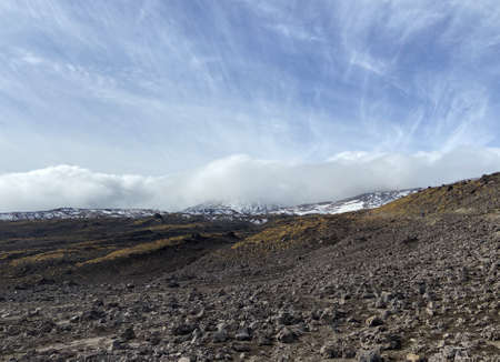 volcanic landscape on Kamchatkaの写真素材