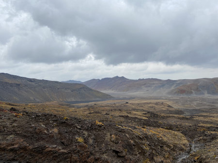 Volcanoes on Kamchatkaの写真素材