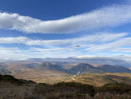 Volcanos on Kamchatkaの写真素材