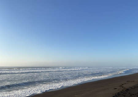 ocean and blue skyの写真素材