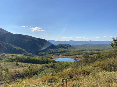 Lake in the mountainsの写真素材