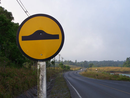 sign of road,National Park in Thailandの写真素材