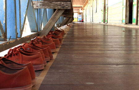 Student shoesの写真素材