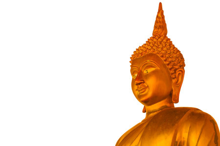 Old Budha  statue in Temple Thailand stock photoの写真素材