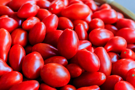 Fresh tomatoes It can be used as background. (selective focus)の写真素材
